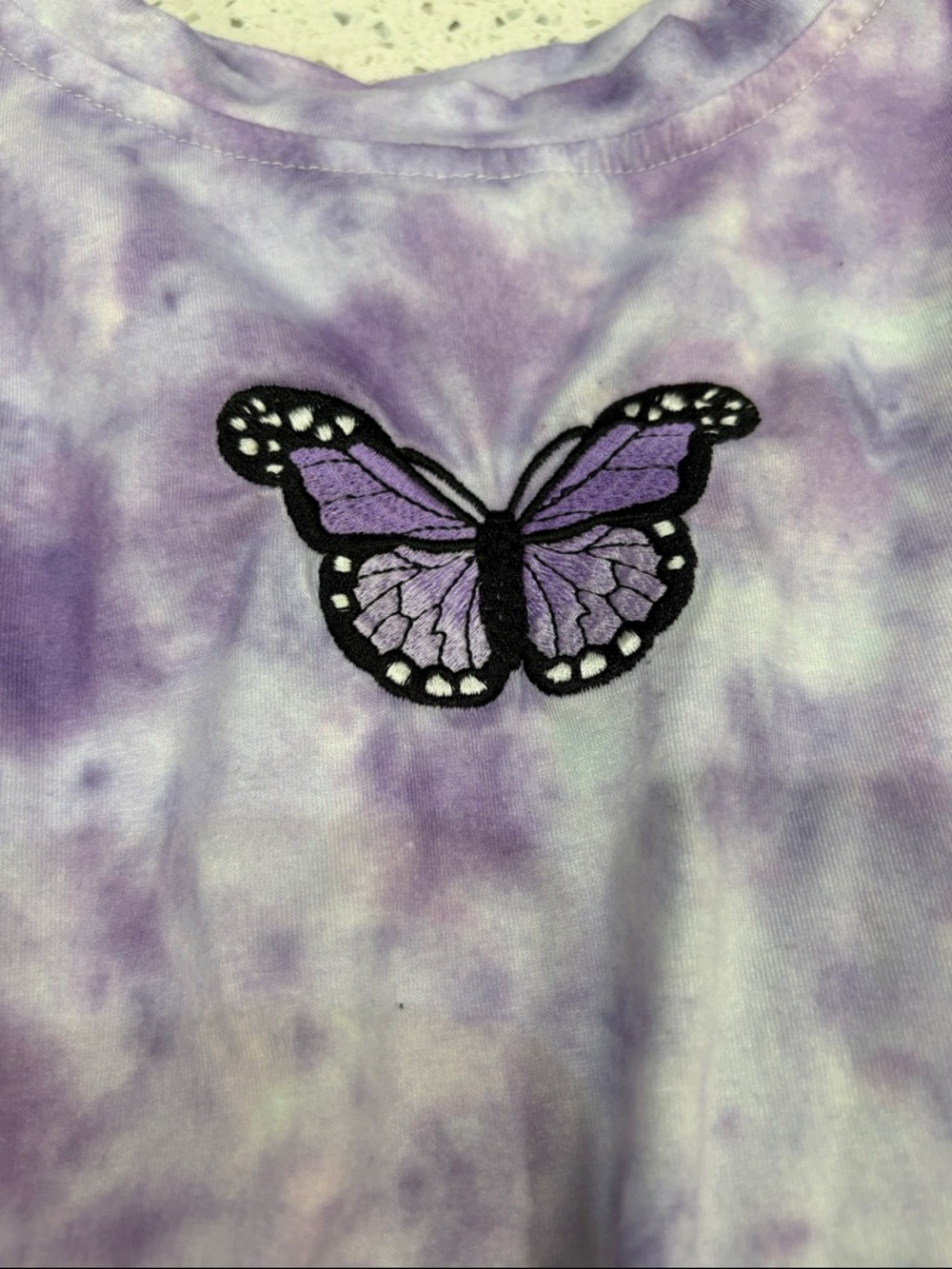 Women’s boutique Purple Tie-Dye Butterfly lounge Set size med - Picture 4 of 7